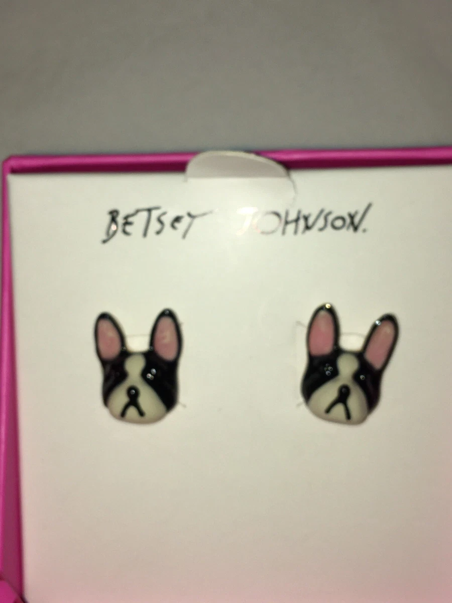 Betsey johnson dog earrings deals