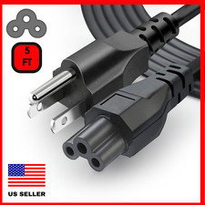 Mickey Mouse 3 Prong C5 Power Cable AC 5Ft Laptop Brick Replacement Charger Cord