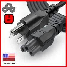 Mickey Mouse 3 Prong C5 Power Cable AC 5Ft Laptop Brick Replacement Charger Cord