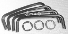 HOLDEN COMMODORE VB VC VH VK VL DOOR HANDLE GASKET and LOCK SEAL set of  7