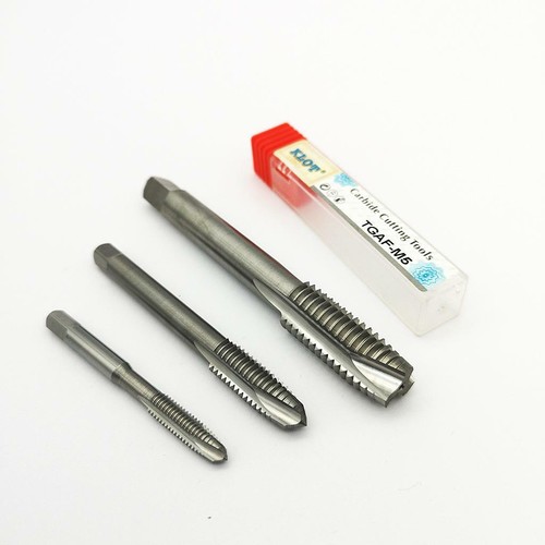 KLOT Solid Carbide Pointed Plug Tap M2M12 Machine Metric Screw Thread