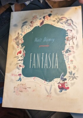 Fantasia - Vintage Walt Disney Production Program - 1940 Issue Date