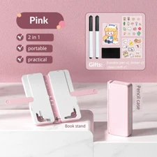 NBX Pencil Box and Foldable Reading Bookshelf 2in1 Multi-function Pen  E0S4