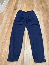 Vintage Adidas Mens Medium Heavyweight Sweatpants Navy Blue