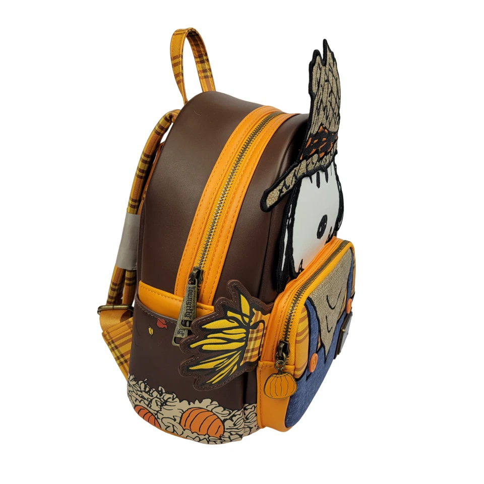 Loungefly арахис Snoopy пугало костюм косплей мини рюкзак Woodstock - Изображение 3 из 4