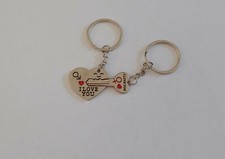 Key to my heart couple keychain