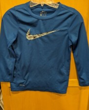Nike Youth Small Blue Long Sleeve Dri Fit Shirt
