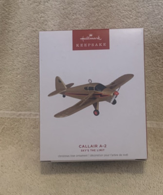 2024 Hallmark Keepsake CALLAIR A-2 SKY'S THE LIMIT Airplane Ornament - NIB