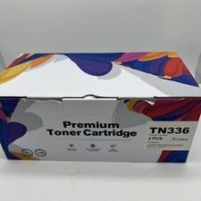 2 Pack Black TN336 toner cartridge fits Brother -New Open Box