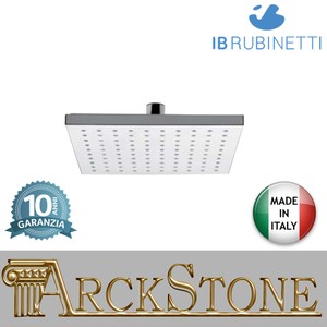 Ceiling Mounted Square Overhead Shower With Anti Lime System Quadro Abs Star Collection By Weiss Stern