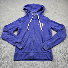 Victorias Secret Pink Hoodie Womens XS Blue Sweatshirt Pullover