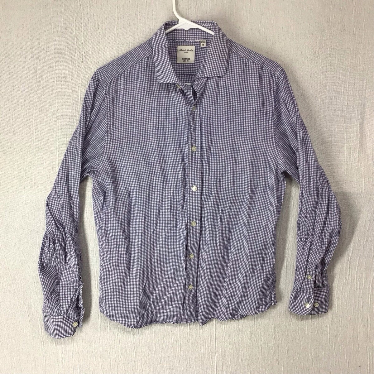 Acquista 120% Lino Camicia manica lunga guru lino sbiadito - azzurro su