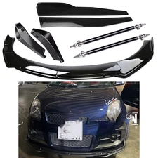For Suzuki Swift 2000-2022 Front Bumper Lip Splitter Spoiler Body Kit Side Skirt