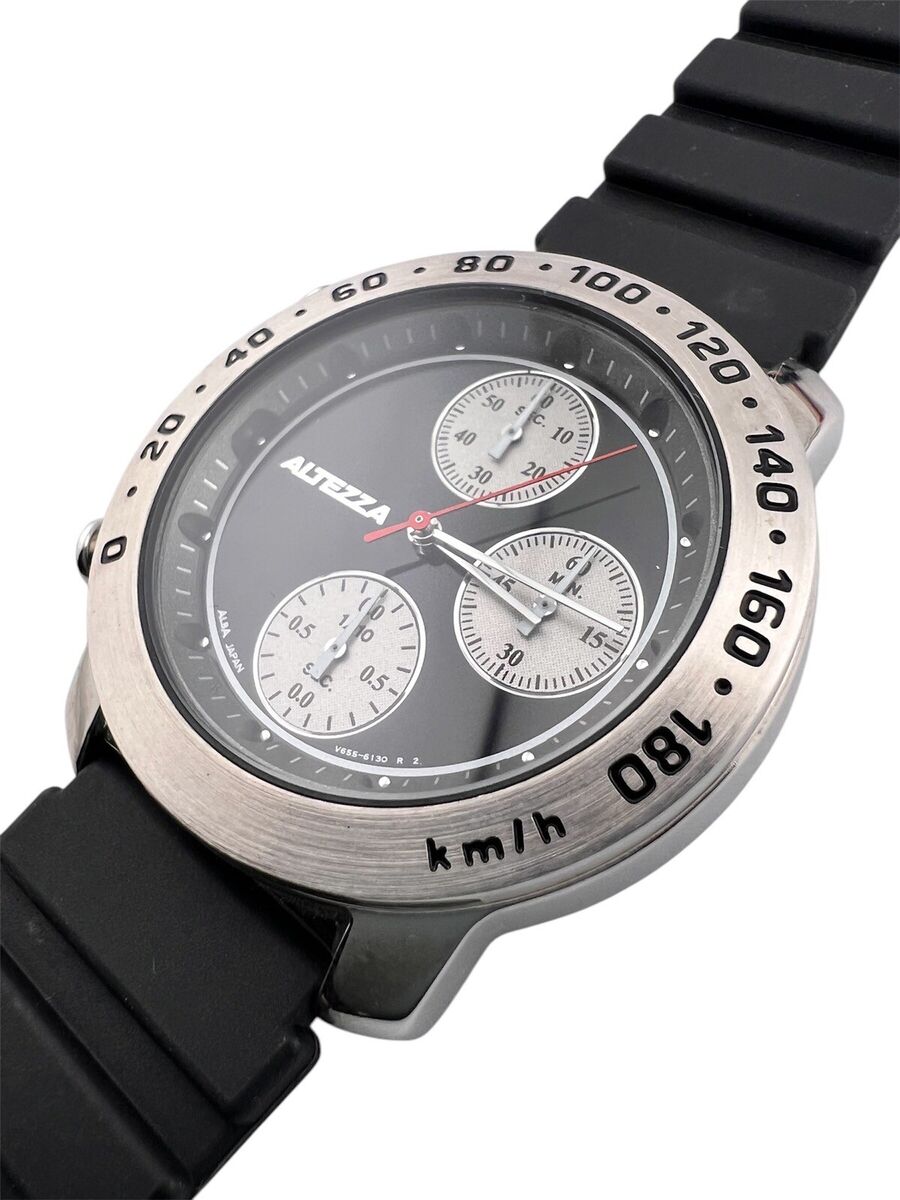 RARE ALBA SEIKO V655-6100 TOYOTA ALTEZZA NETZ CHRONOGRAPH RARE ALBA SEIKO V655-6100 TOYOTA ALTEZZA NETZ CHRONOGRAPH