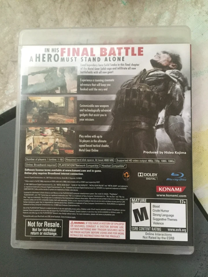 Metal Gear Solid 4: Guns of the Patriots (PS3, 2008) - Image 2 of 3