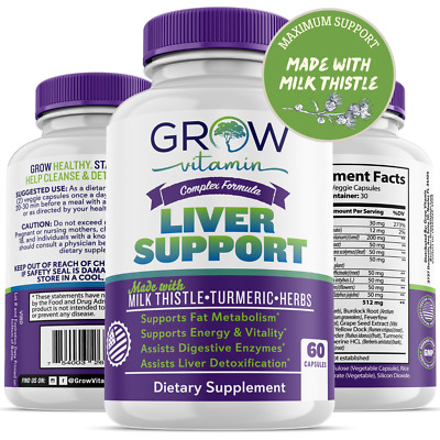 Liver Health Support Supplement - Liver Cleanse Detox & Repair (60 Capsules) NEW