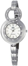 Q Q by Citizen F329J201Y Crystal Stainless Steel Silver-Tone Women's Watch - 60