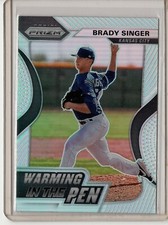 2020 PANINI PRIZM BASEBALL SILVER PRIZM BRADY SINGER WARMING IN THE PEN ROYALS