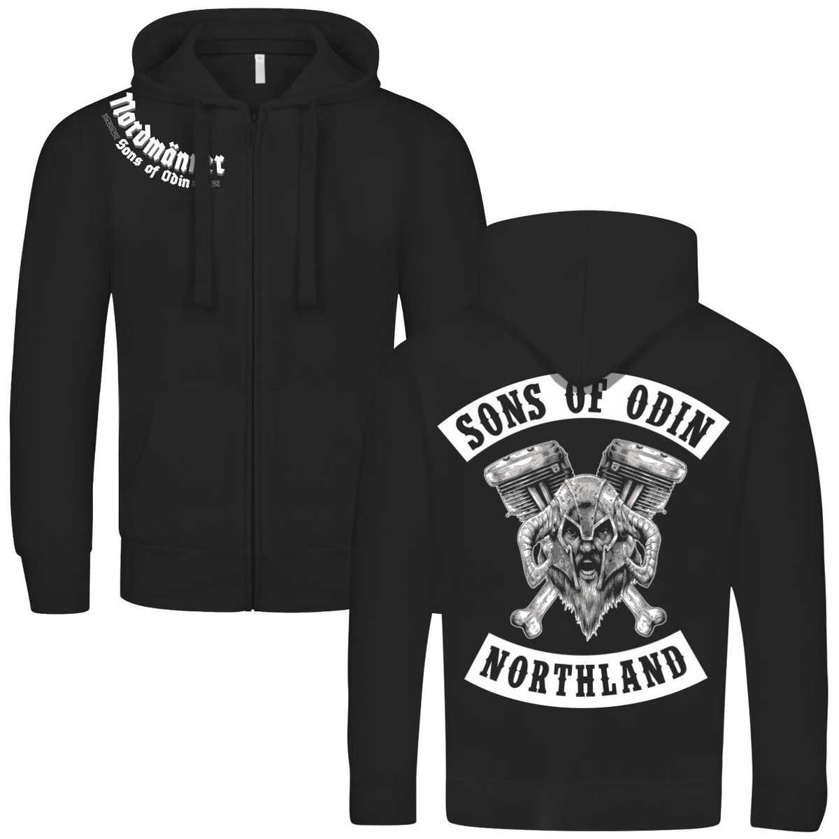 Herren Kapuzenjacke Sons of Odin German Biker club support motorrad  motorcycle