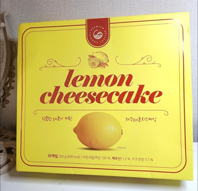 Korean Snack Jeju Lemon Cheesecake 10P, 200g
