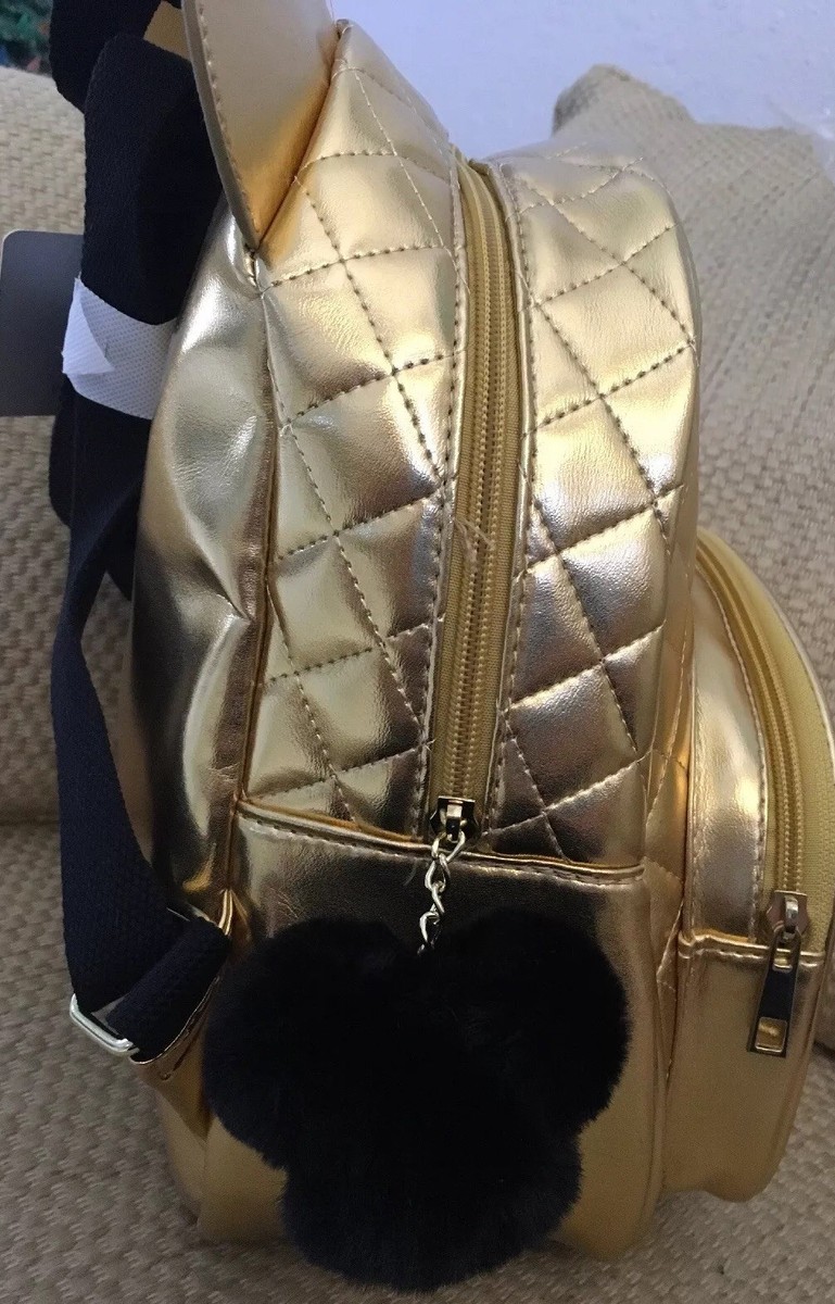NWT DISNEY MICKEY MOUSE GOLD BACKPACK PURSE WITH MICKEY  display picture 3