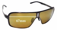 SFx Replacement Sunglass Lenses fits Porsche P 8496 - 67mm Wide