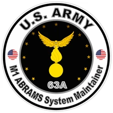 United States Army M1 Abrams System Maintainer Bumper Sticker Military Decal 5"