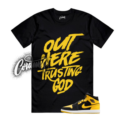 1 New Love Black Varsity Maize Yellow White 2025 T Shirt Match Match TG