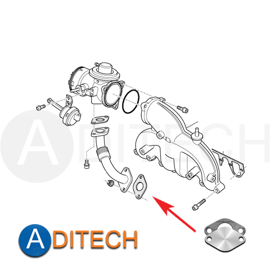 AJUSA Dichtungsset AGR-System - Originalqualität Für Audi, Seat, Skoda