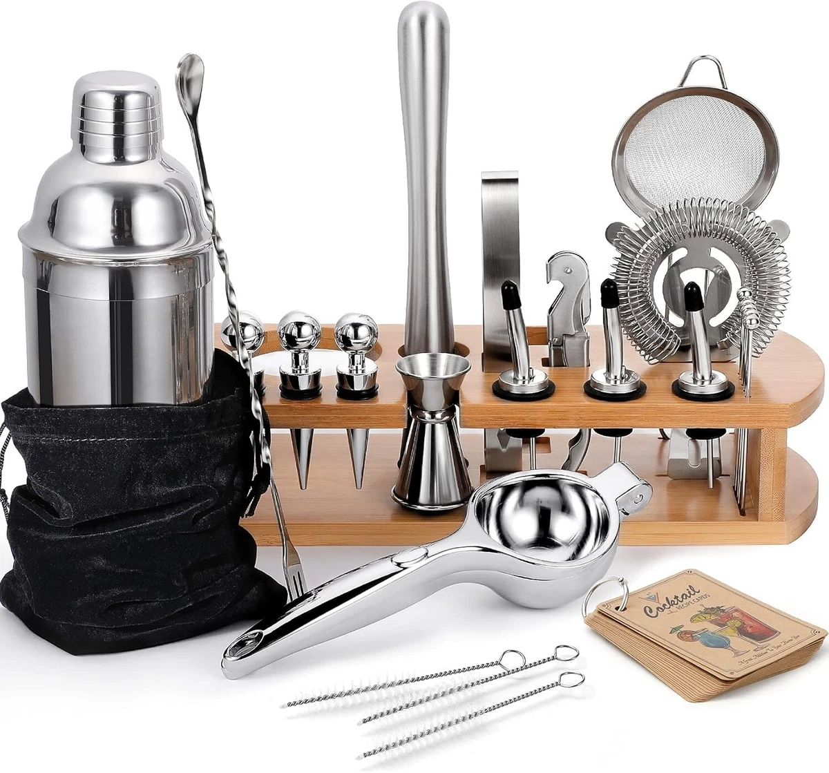 Set da cocktail con shaker in confezione regalo | Logo Personalizzato