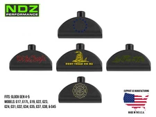 for Glock 17 19 Gen 4-5 Grip Plug Aluminum Color Filled Laser Engraved Patriotic