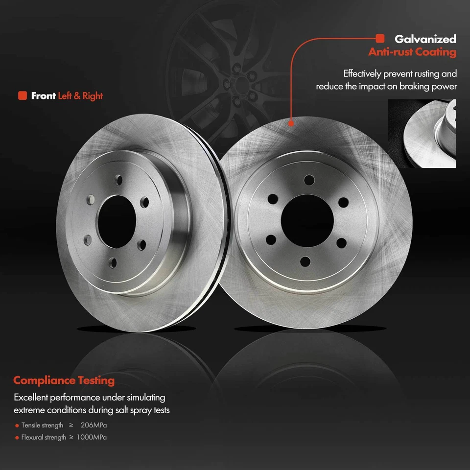 Передний дисковый тормоз ротор и тормозные колодки + тормозной суппорт для Dodge Dakota 2003-2004 - Изображение 4 из 4