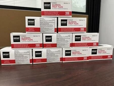 GREIGHT- ALCOHOL PREP PADS ** LOT OF 10 PK - 100 PAD EACH**