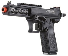 Lancer Tactical Tandemkross CTHULHU Green Gas BlowBack GBB Airsoft Pistol Black