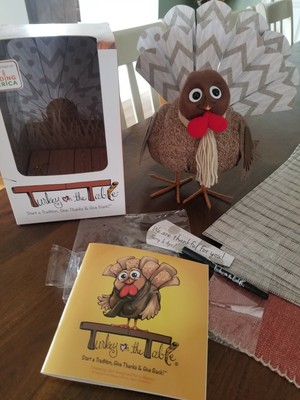 TURKEY ON THE TABLE ~ Book & Activity Kit Give Thanks & Start a New Thanksgiving