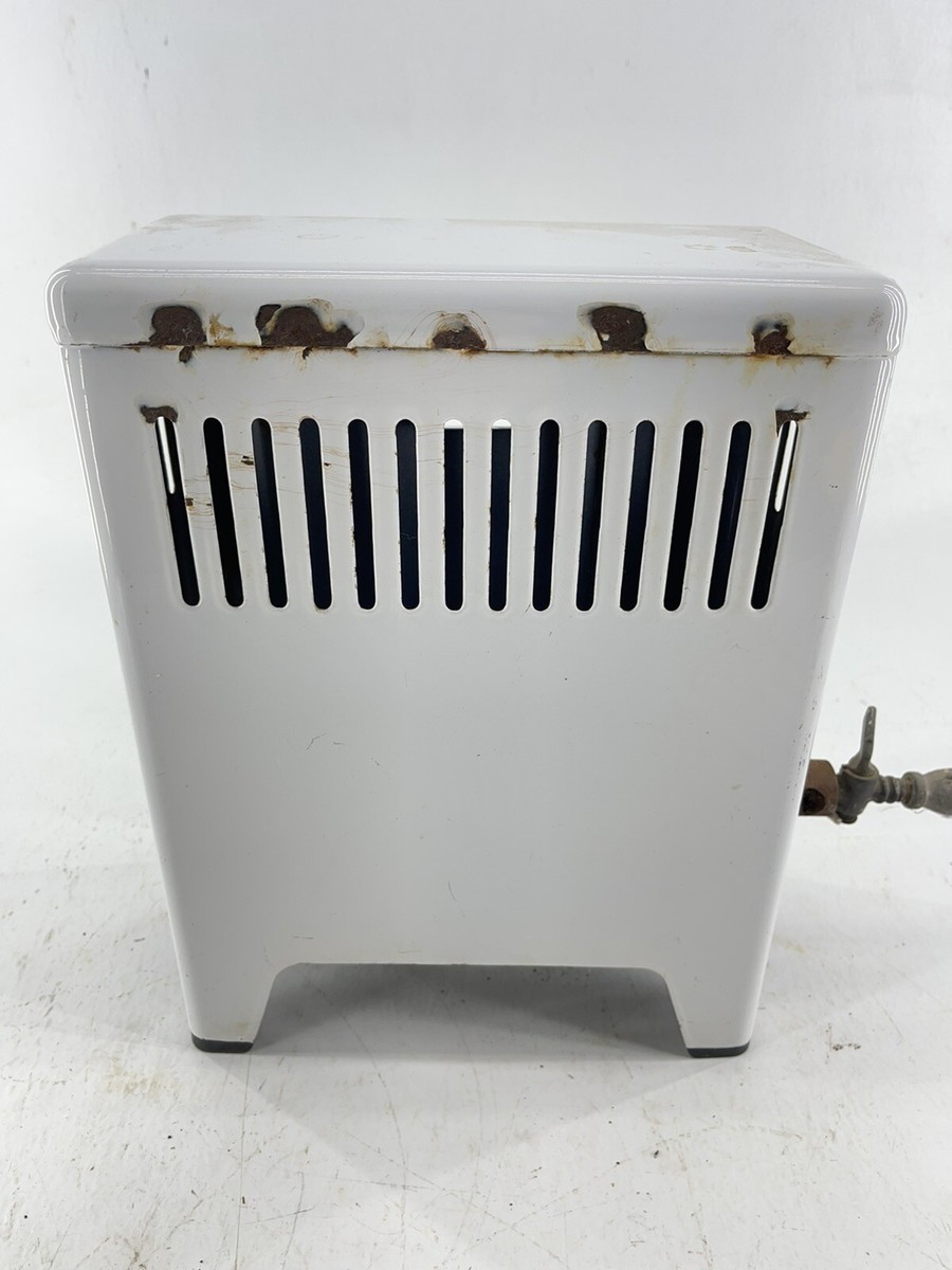 Small Gas Warmer VTG Vintage Gas Heater Small Bathroom Enamel Tiny