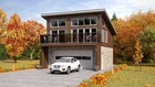 2 car ADU Garage Apartment 1 Bed, 2 Bath  Architectural Build Plans PDF Download