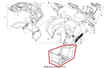 NEW OEM ARCTIC CAT ALTERRA 700  XT EPS FOOT WELL MUDGUARD RIGHT