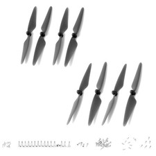 Hubsan H501S Props Crash Pack (8x schwarze Propeller + Schrauben)