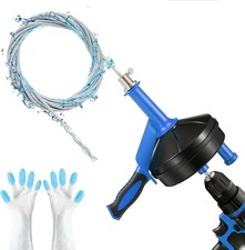 Drain Auger, Clog Remover with Drill Adapter, 25 Feet Flexible Plumbing Snake Us