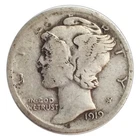 1919-P Mercury Dime VG Very Good 90% Silver
