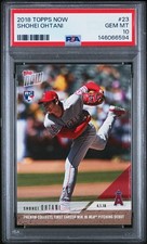 2018 Topps Now Shohei Ohtani #23 RC PSA 10 Gem Mint Rc Rookie Card 1st Win Ever