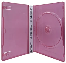 STANDARD Clear Red Color Single DVD Cases Lot