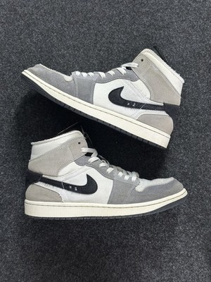 Nike Jordan 1 Mid 42,5 Grau Schwarz