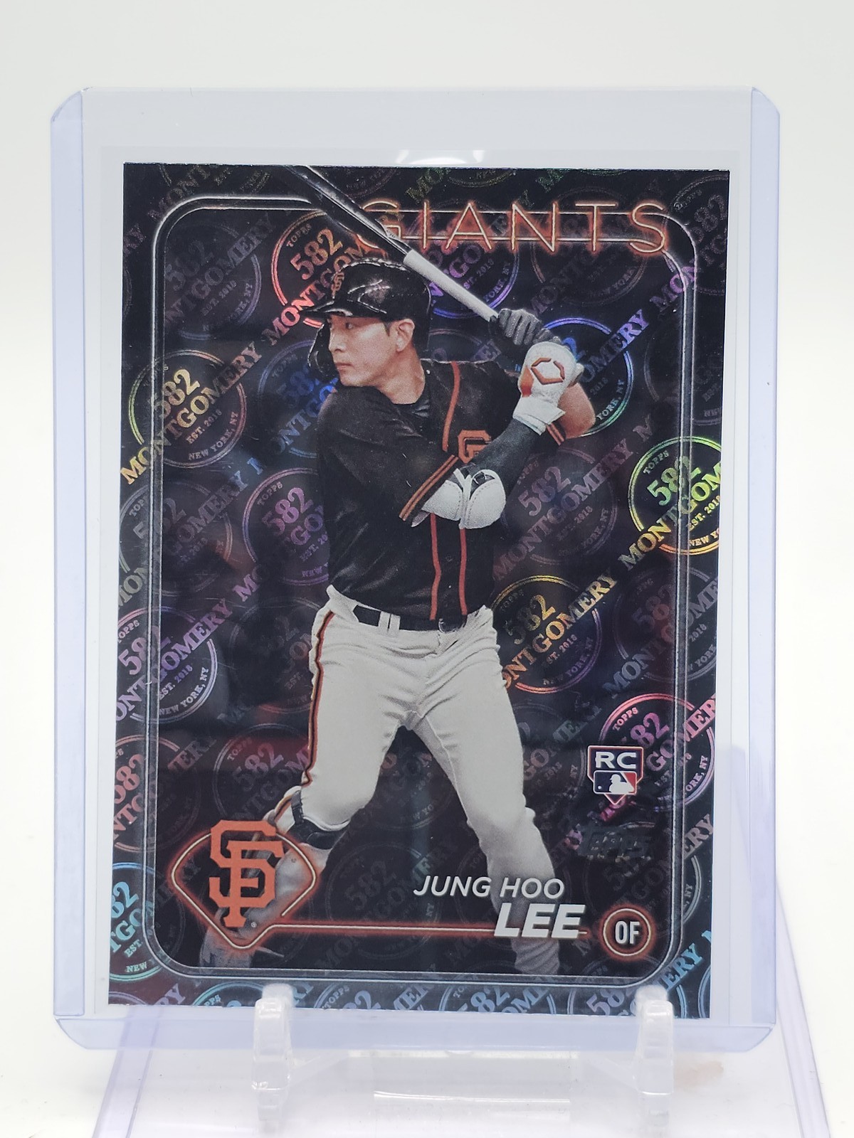 JUNG HOO LEE 2024 TOPPS S2 582 MONTGOMERY FOIL LOGO SP ROOKIE #691 GIANTS Q3249