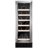 Slim 30cm Freestanding Wine Cooler, 20 Bottle Capacity, Stainless Steel