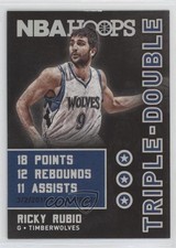 2015-16 Panini NBA Hoops Triple Double Ricky Rubio #27 00tm