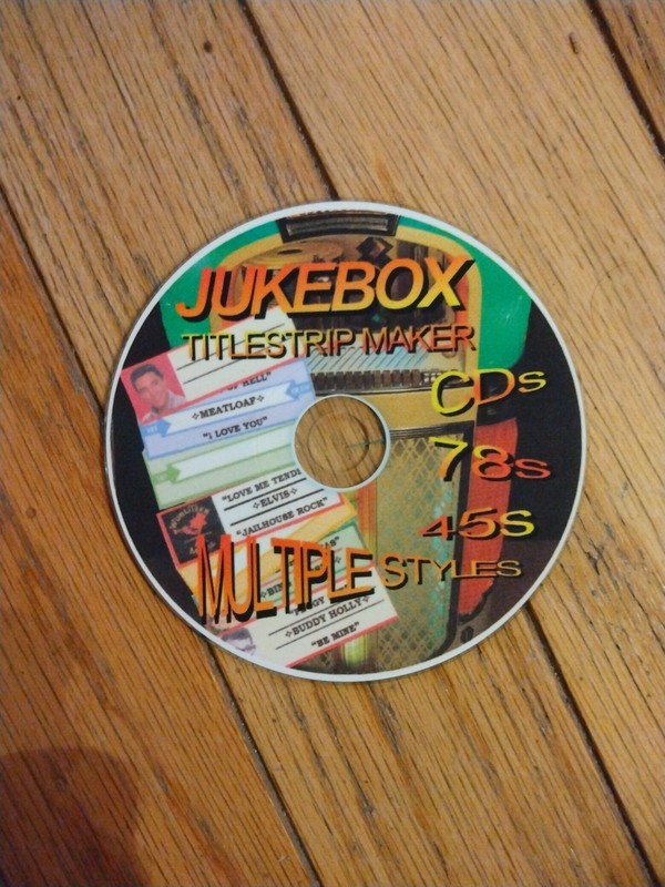 JUKEBOX TITLE STRIPS CUSTOMIZE & PRINT Cd 33 45 78 Multiple Styles 