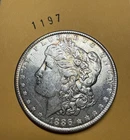 1886 Morgan Silver Dollar US $1 90% Silver Coin