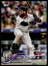 2018 Topps Opening Day Charlie Blackmon #161